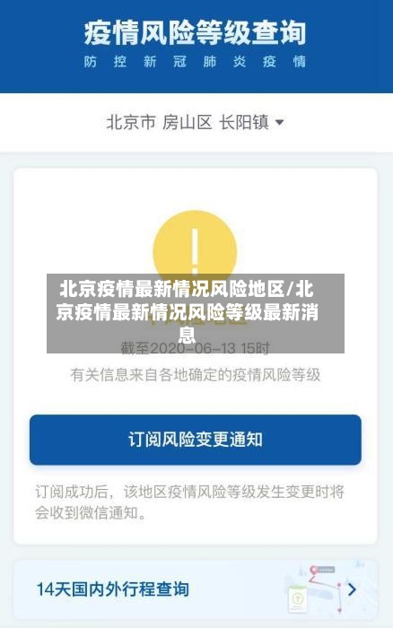 北京疫情最新情况风险地区/北京疫情最新情况风险等级最新消息-第3张图片