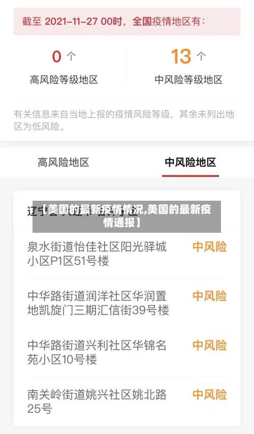 【美国的最新疫情情况,美国的最新疫情通报】