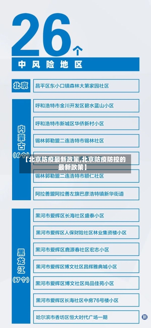 【北京防疫最新政策,北京防疫防控的最新政策】-第3张图片