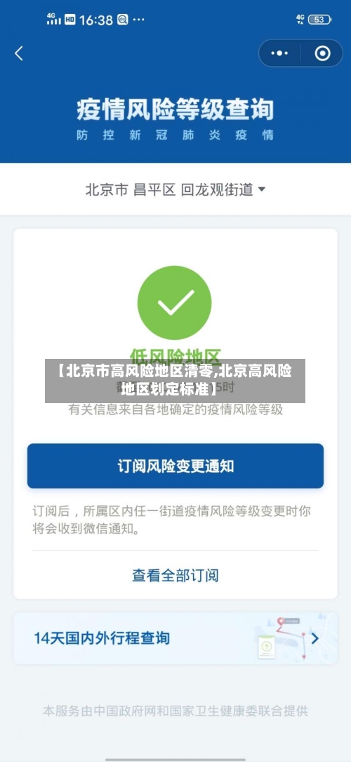 【北京市高风险地区清零,北京高风险地区划定标准】-第2张图片
