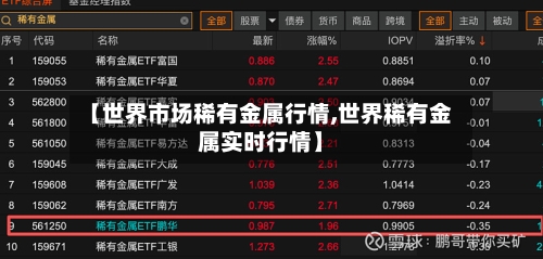 【世界市场稀有金属行情,世界稀有金属实时行情】